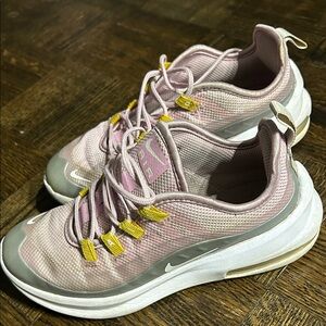 Nike Air Max Sneakers in Pink with Yellow Highlights